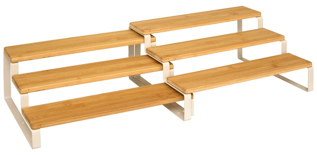 Półka na blat kuchenny 2w1 ORDERA, długość od 32 do 64 cm