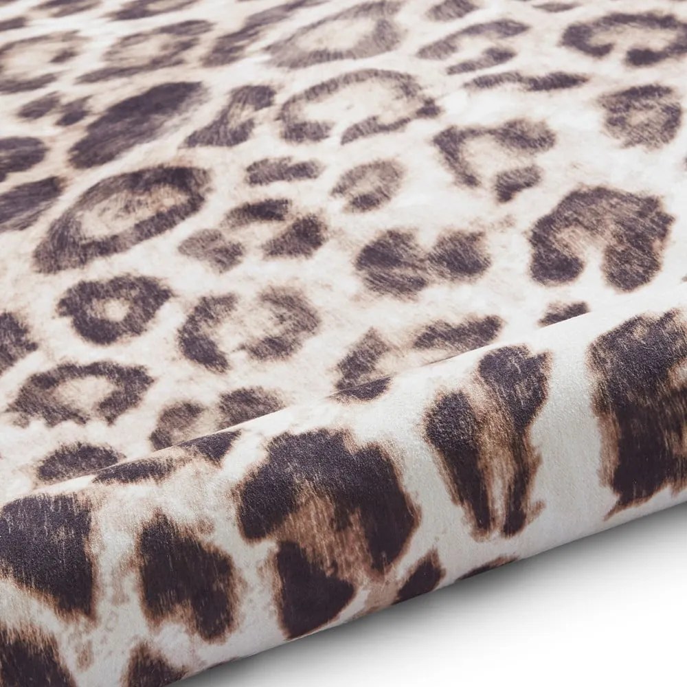 Brązowo-beżowy dywan 155x130 cm Faux Leopard – Think Rugs