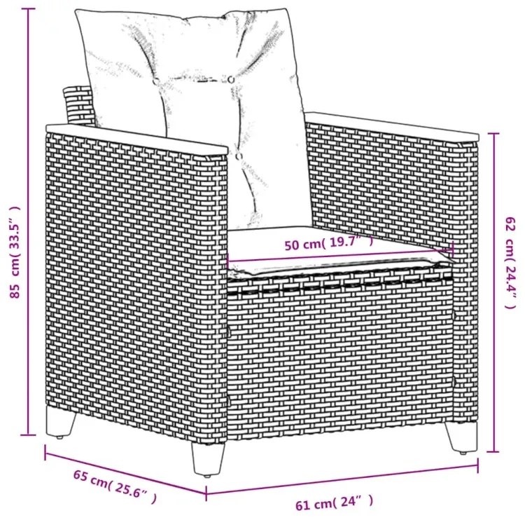 Fotel ogrodowy z poduszkami Z6-Z79