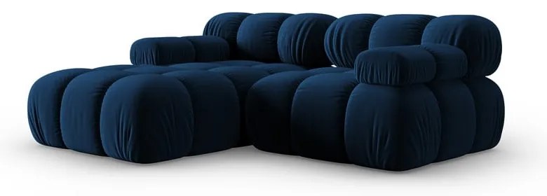 Niebieska aksamitna sofa 191 cm Bellis – Micadoni Home