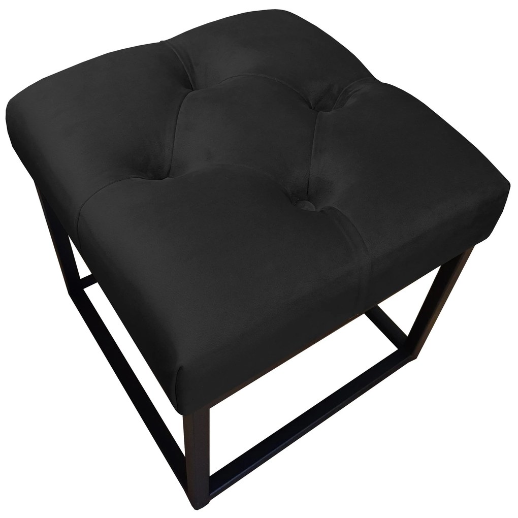 Pufa CHESTERFIELD LOFT ławka podnóżek metal MG19