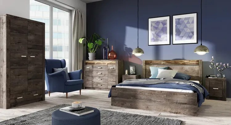 Półka Ścienna W Dekorze Kraft Biały R2-R40