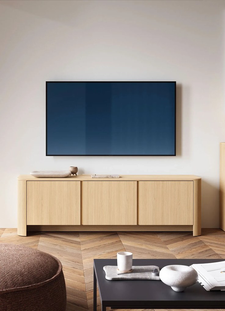 Nowoczesna szafka pod telewizor do salonu dąb vicenza C0-H59