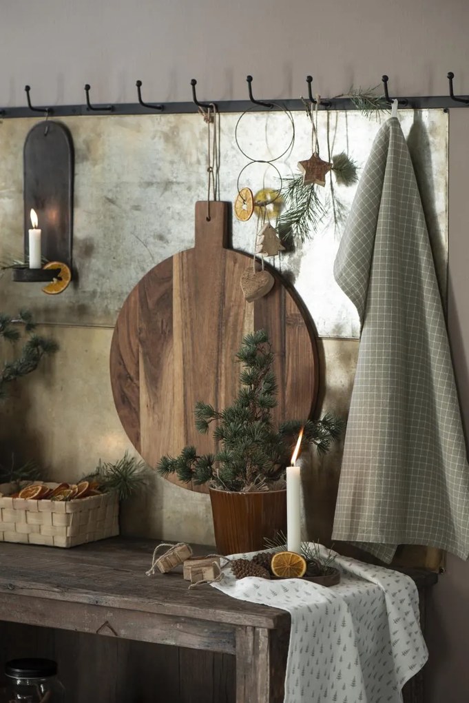 Drewniana okrągła deska OILED ACACIA WOOD