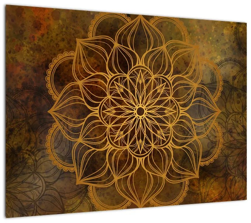 Obraz na szkle - Mandala radości (70x50 cm)