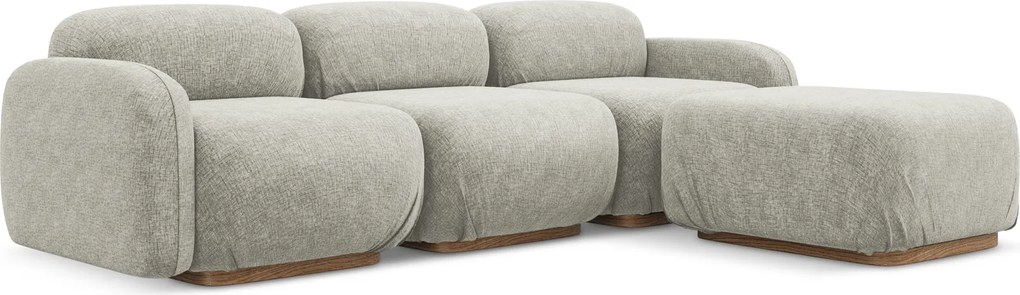 Modułowa sofa narożna Ailani, tkanina szenilowa
