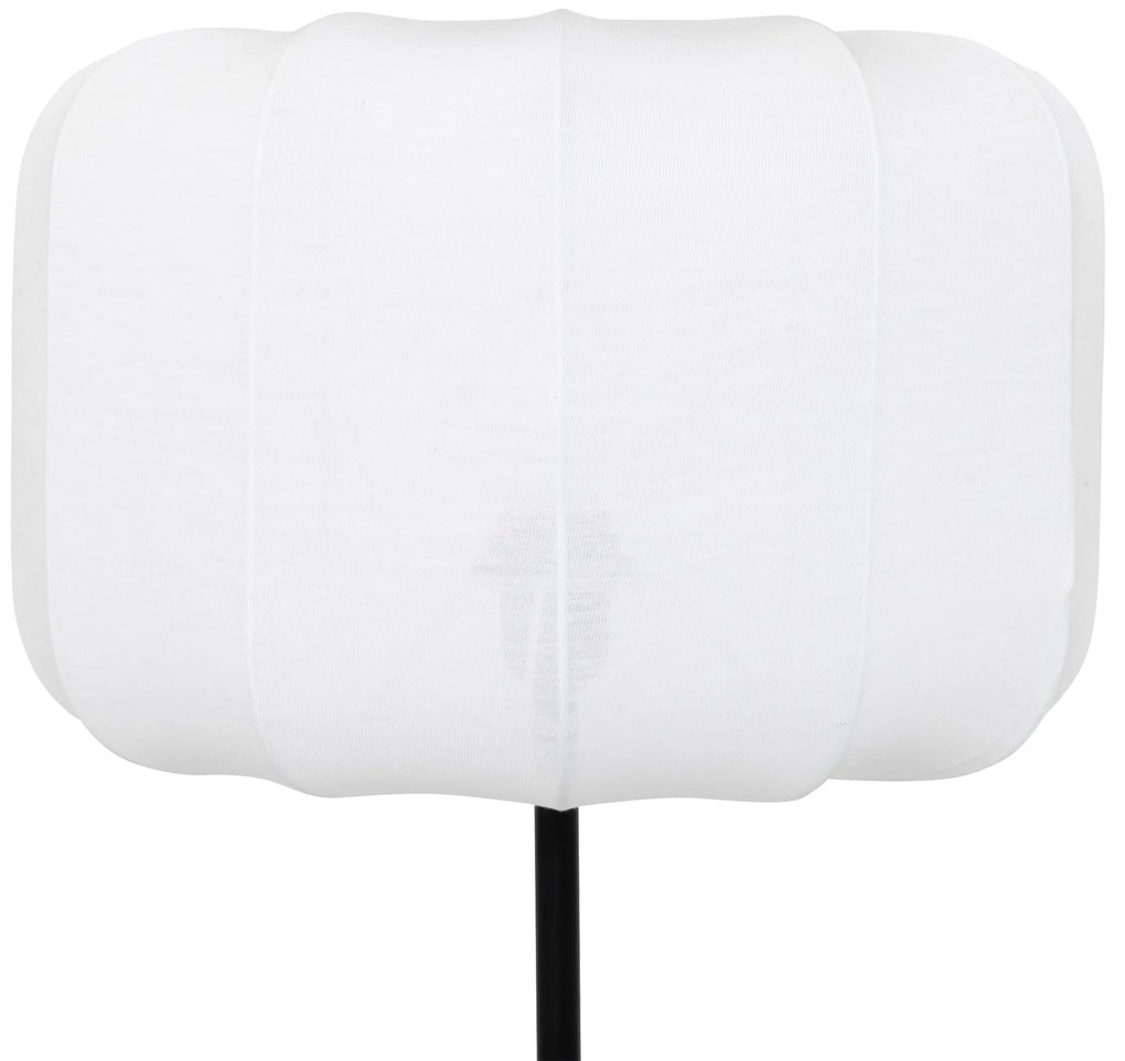 Lampka stojąca do salonu TOBIE z bawełnianym abażurem, Ø 37 x 150 cm