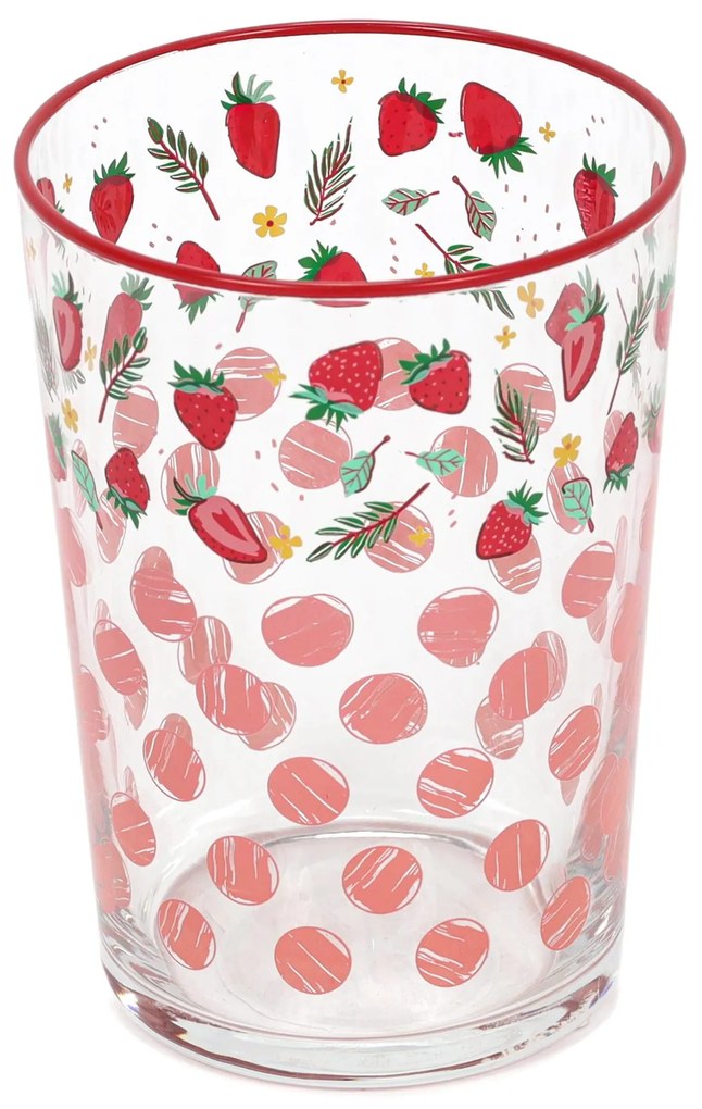 Duża szklanka w owocowy wzór, 510 ml