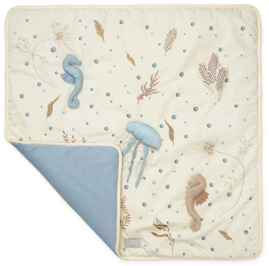 Jasnożółta mata do zabawy dla dzieci 80x80 cm Sea Garden – Cam Cam Copenhagen