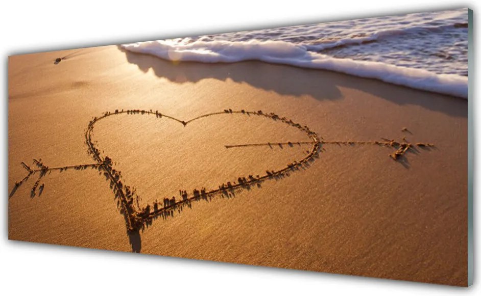 Panel Kuchenny Miłosny Symbol Na Piasku