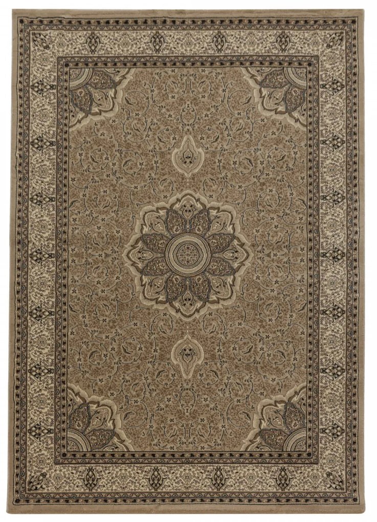 Dywan klasyczny Kashmir rozeta beżowy 160 cm x 230 cm