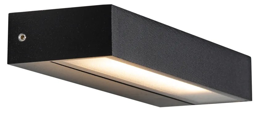Zewnetrzna Nowoczesna lampa ścienna czarna z LED IP65 - Hannah Nowoczesny Oswietlenie zewnetrzne