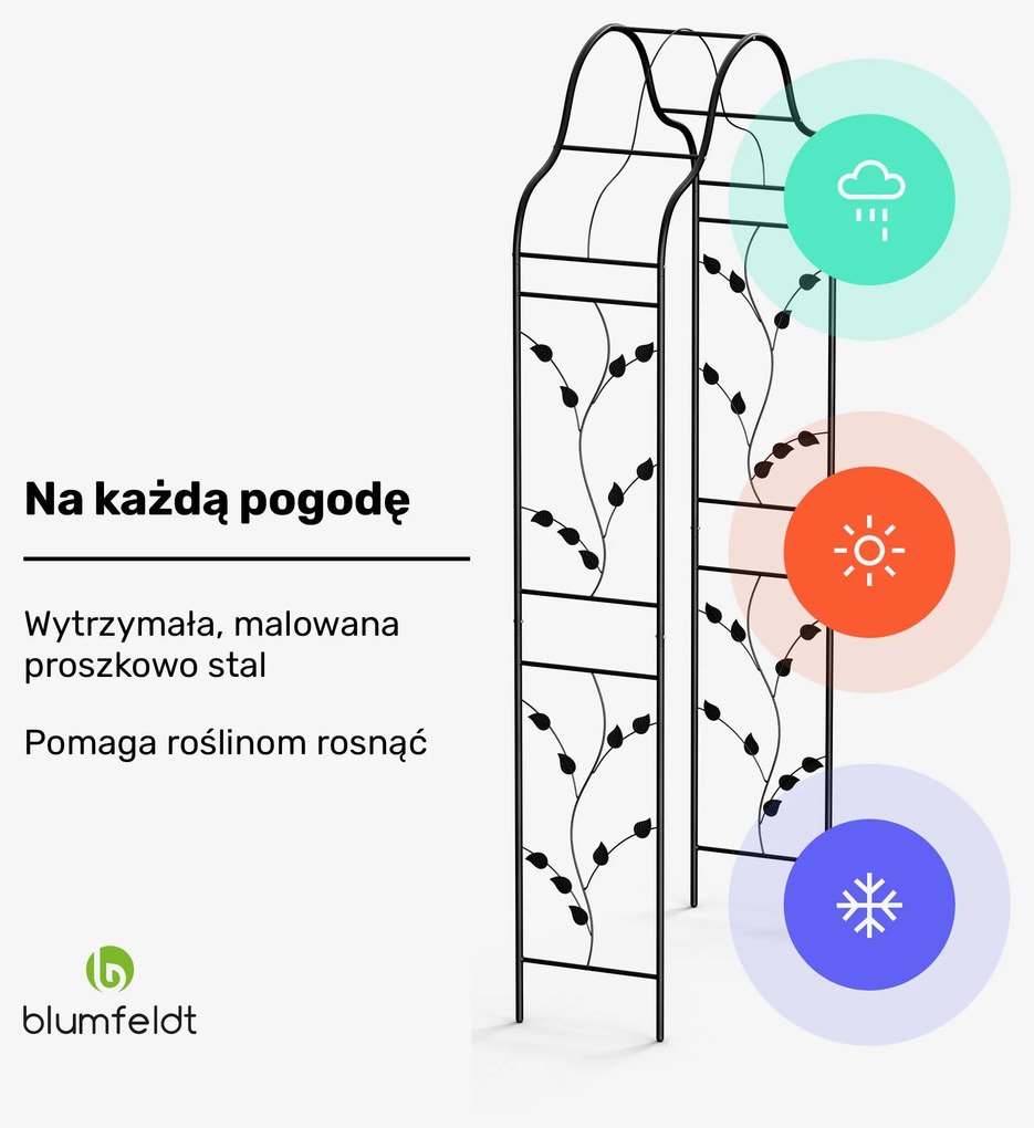 Blumfeldt FloraBelle Cupola pergola łukowa do róż