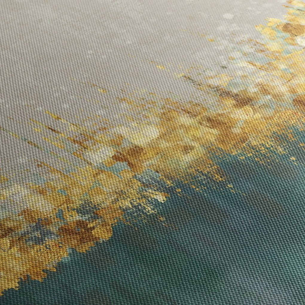 Obraz - Tekstura ze złotą dekoracją (70x50 cm)