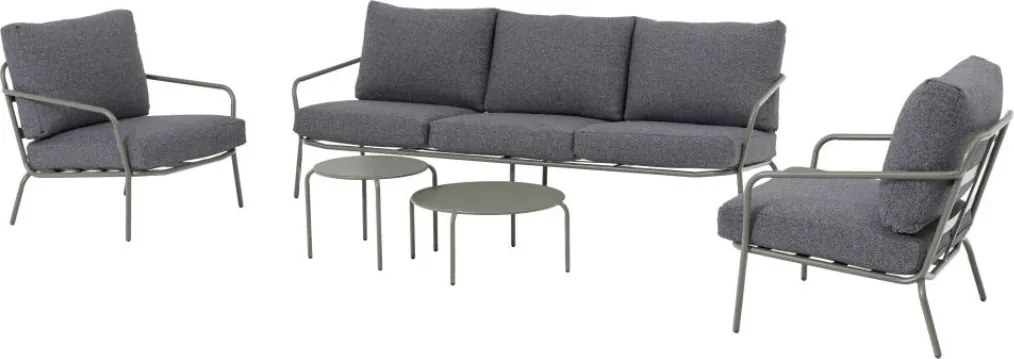 Doppler CALISTA ciemnoszary, +2 ogrodowy zestaw wypoczynkowy 2+1