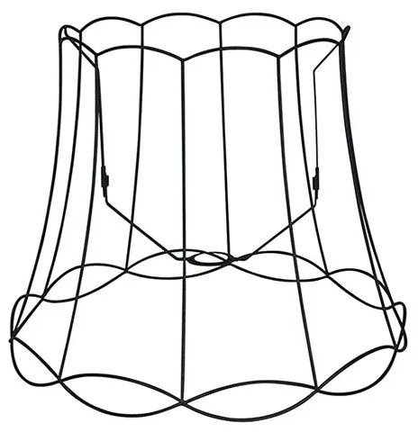 Metalowy klosz czarny 50/40 - Granny Frame Retro