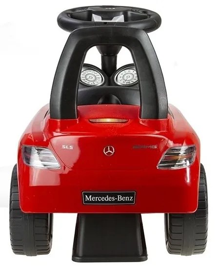 Jeździk mercedes-benz z kierownicą czerwony