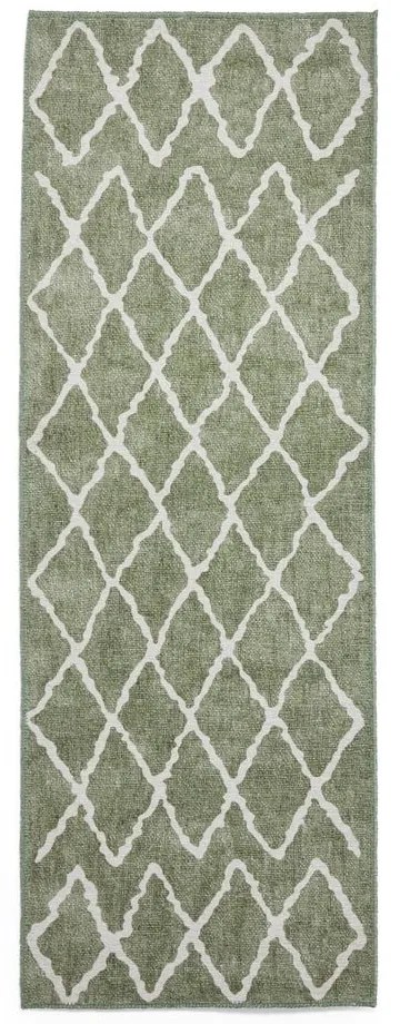 Zielony chodnik odpowiedni do prania 61x170 cm Coral Green – Think Rugs
