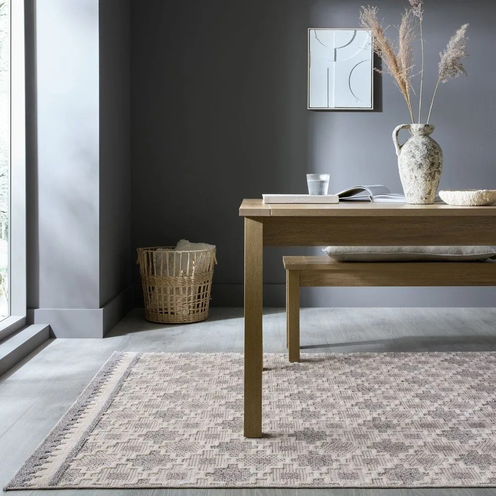 Szarobeżowy dywan odpowiedni do prania 116x170 cm Graysen – Flair Rugs