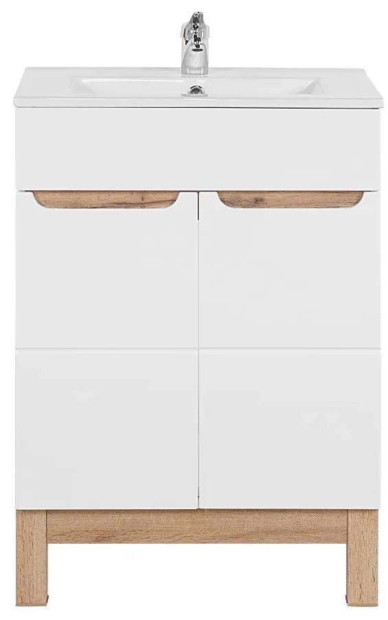 Szafka pod umywalkę BALI 820 60 cm biała COMAD