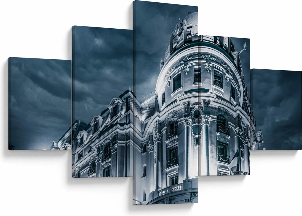 Obraz architektury w ciemności (125x70 cm)