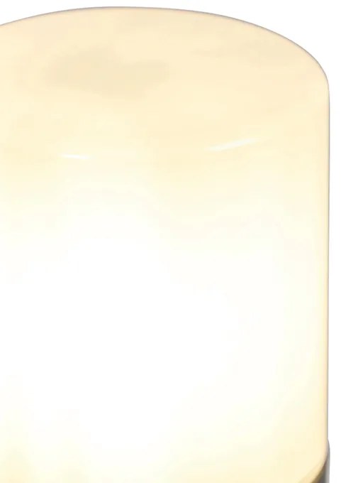 Zewnetrzna Stojąca lampa zewnętrzna czarna z opalem białym 30 cm IP44 - Odense Nowoczesny Oswietlenie zewnetrzne