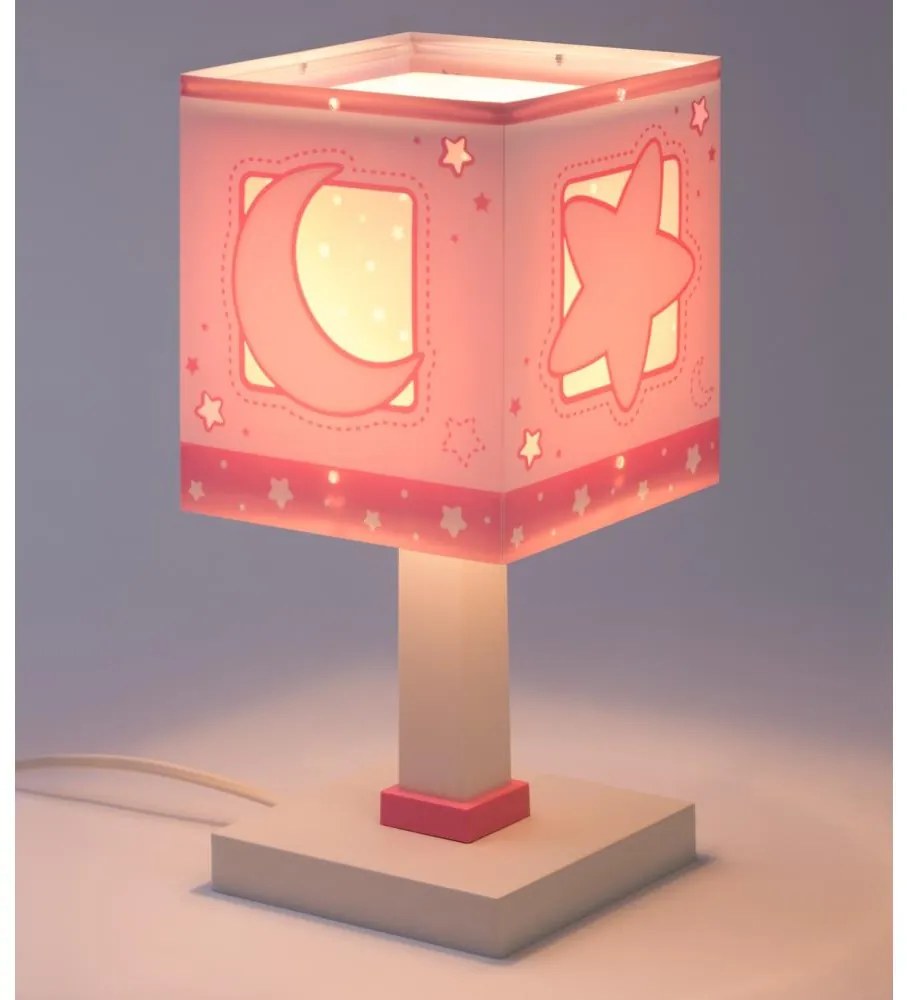 Dalber 63231NS - Lampka dziecięca LED MOONLIGHT 1xG4/4W/230V różowa