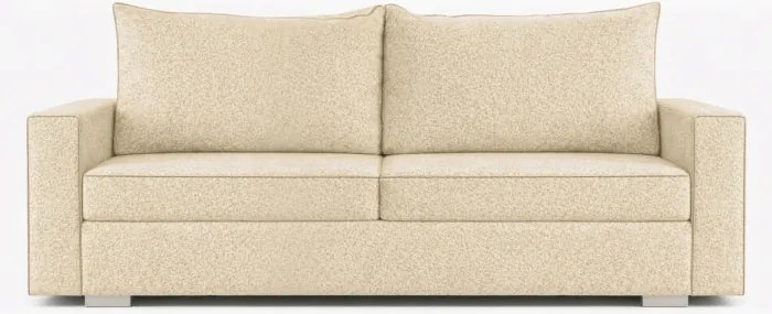 Sofa z Funkcją Spania DRAVOS Kremowa Boucle Nowoczesna