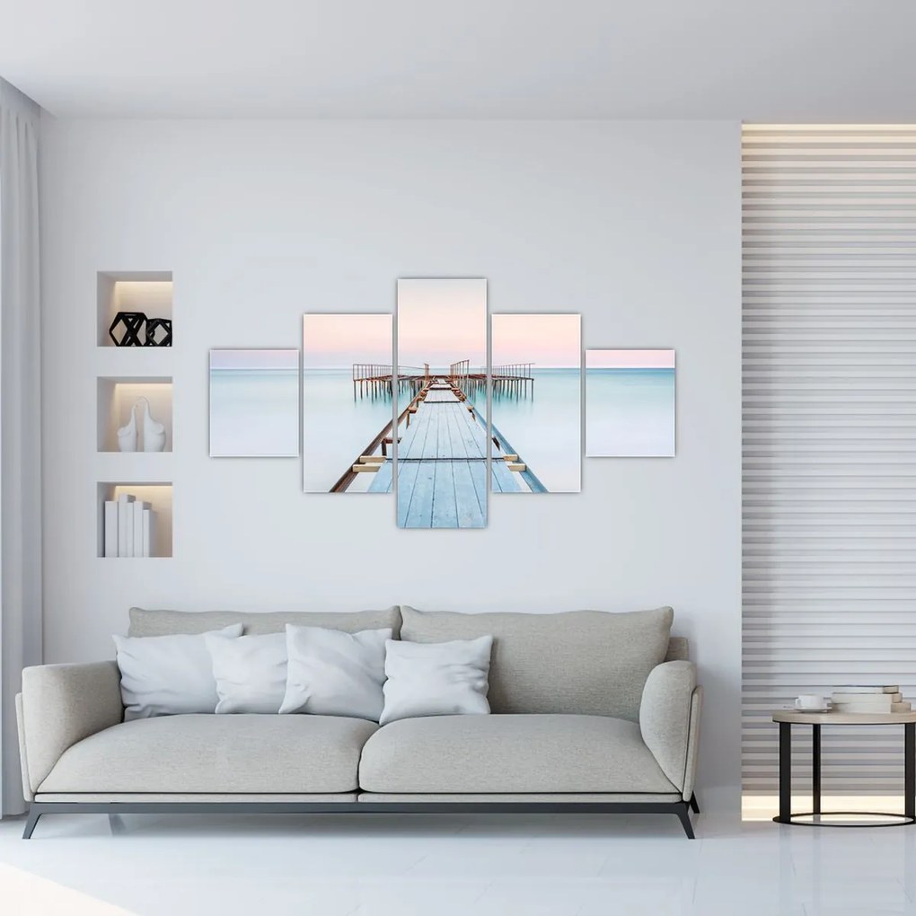 Obraz - Długie molo (125x70 cm)