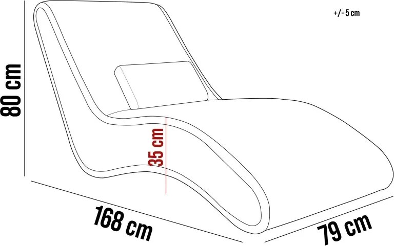 Fotel Szezlong 80 SATO 1 osobowy w tkanininie TILIA 77 WERSAL