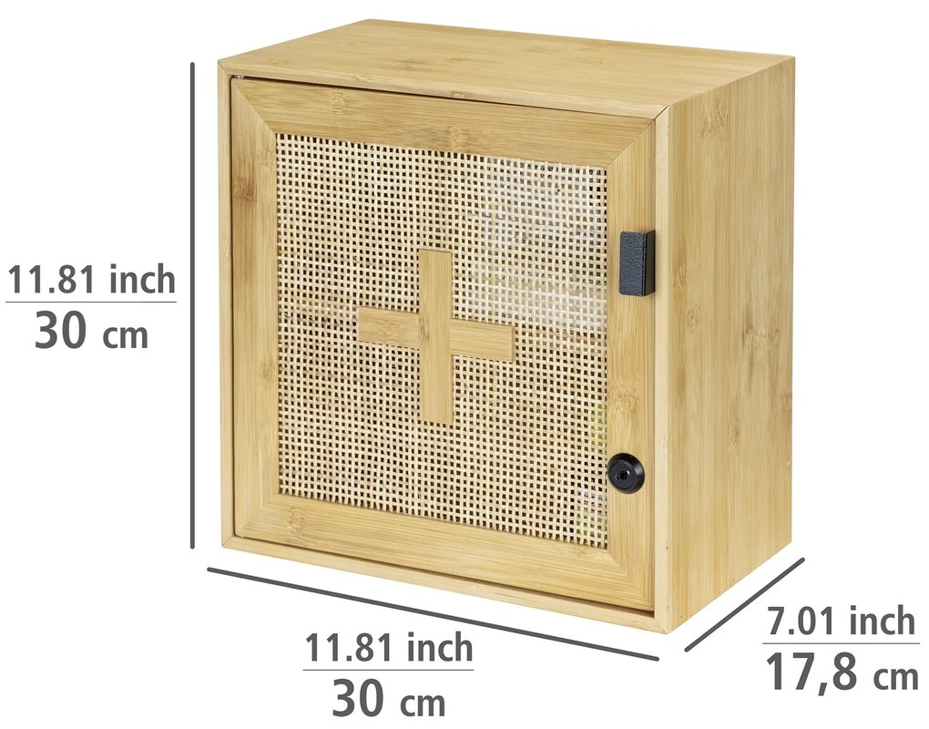 Apteczka ALLEGRE BAMBOO, 30 x 30 cm, WENKO