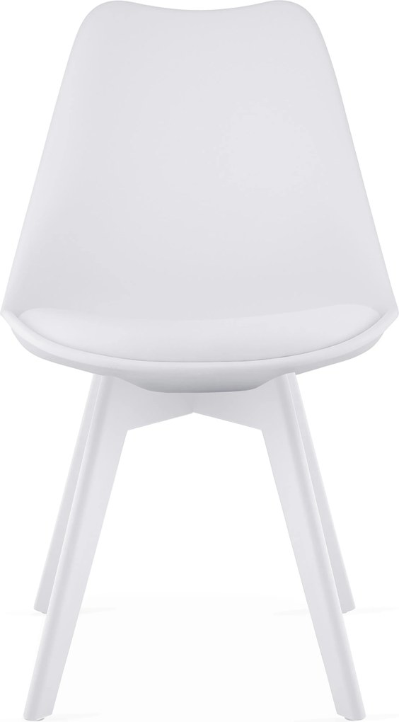 Krzesło MARK - białe / nogi białe