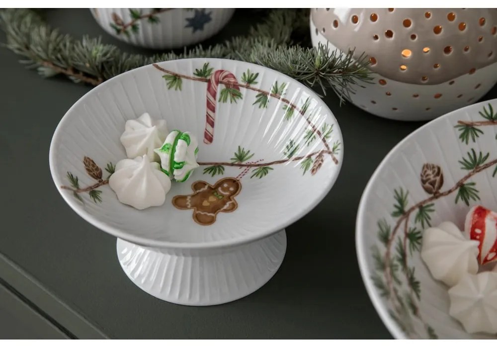Biała porcelanowa miska ze świątecznym motywem Hammershøi – Kähler Design
