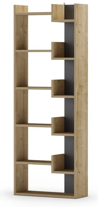 Regał w dekorze dębu 60,5x162 cm Klapo – Marckeric