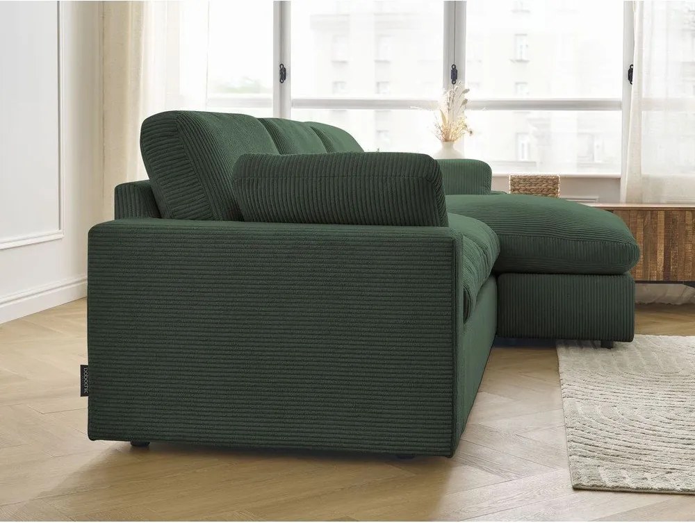 Zielony sztruksowy narożnik Belair – Bobochic Paris