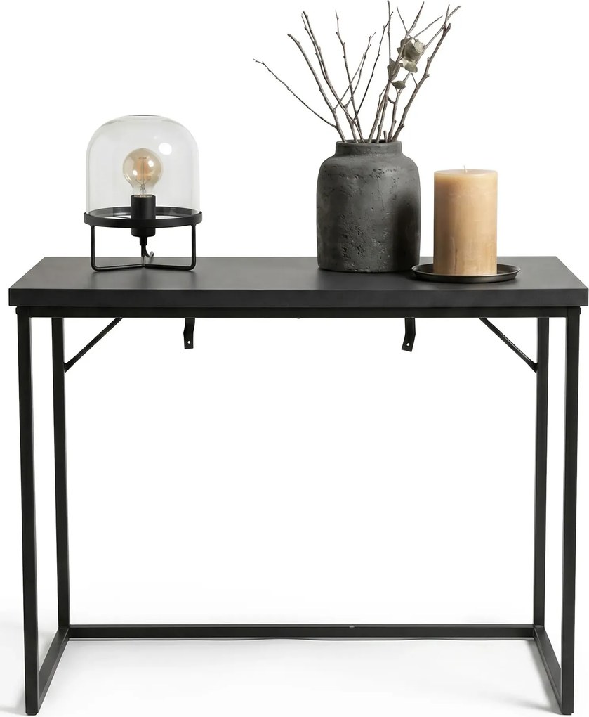 Czarna konsola minimalistyczna metalowa G2-N64