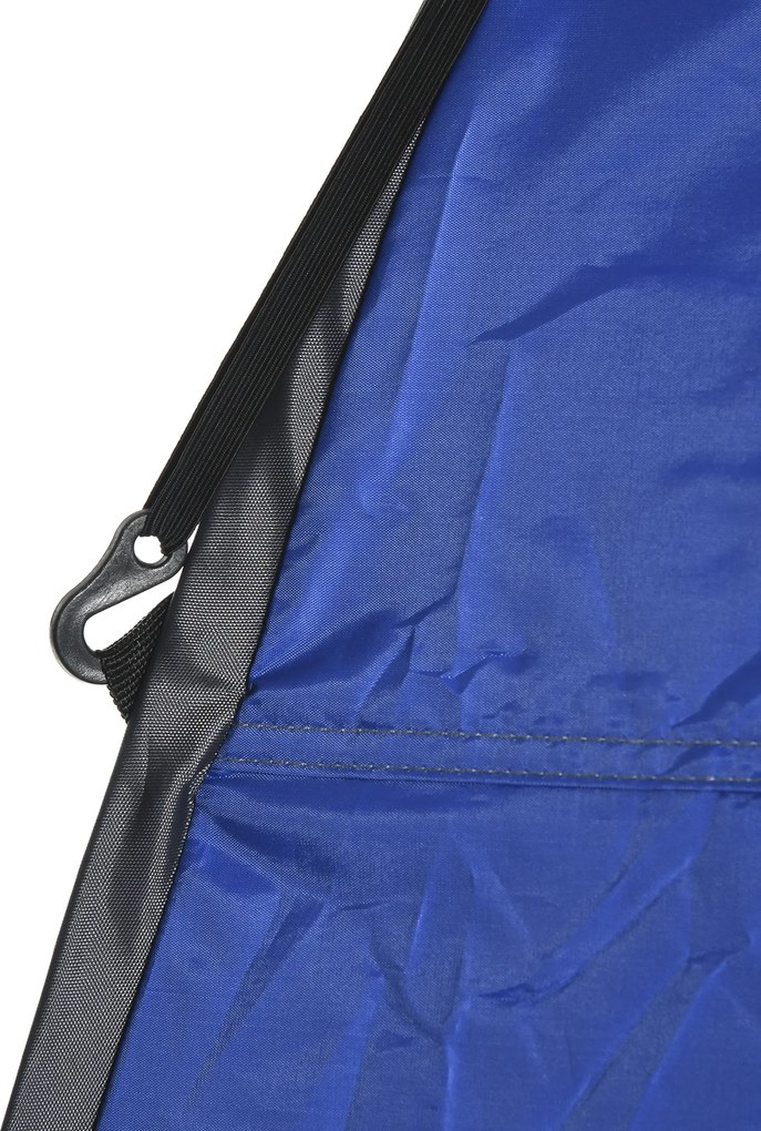 Outsunny Składany Namiot Prysznicowy Niebieski 126x124x198cm Przenośny Kempingowy | Aosom PL