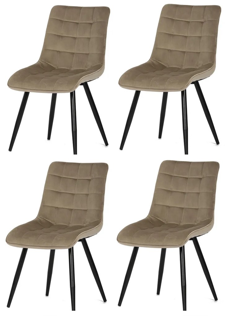Zestaw krzeseł do jadalni CT-384 CAP4, 4 szt.