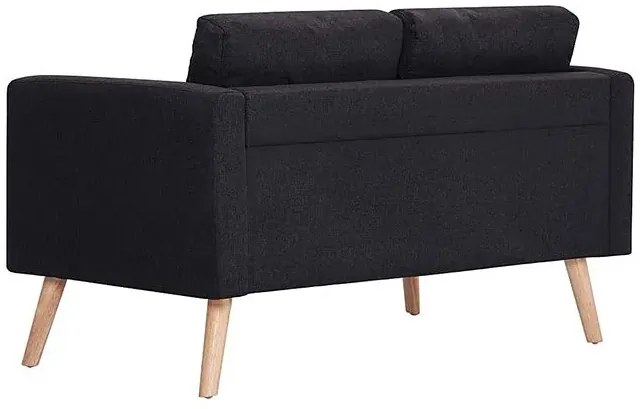 Dwuosobowa czarna kanapa - Imex 2X