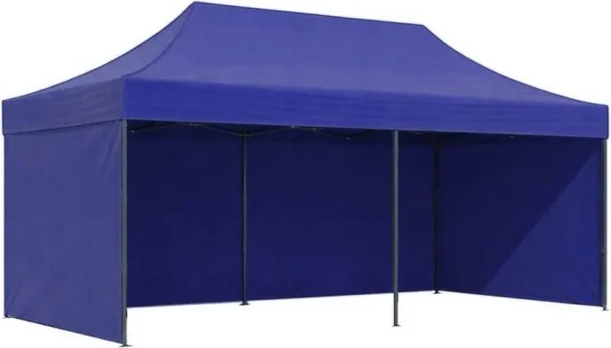 Pawilon ogrodowy 6x3 m niebieski FGC8 - namiot eventowy automatyczny, regulowana wysokość
