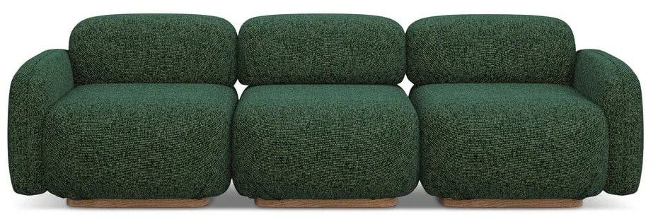 Ciemnozielona sofa modułowa 270 cm Ailani – Makamii