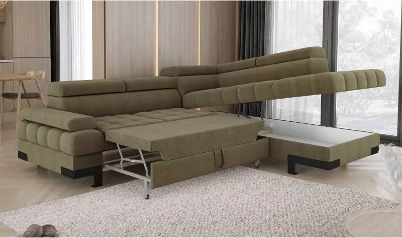 Narożnik SELVA L z funkcją spania i pojemnikiem AUSTIN 12 WERSAL