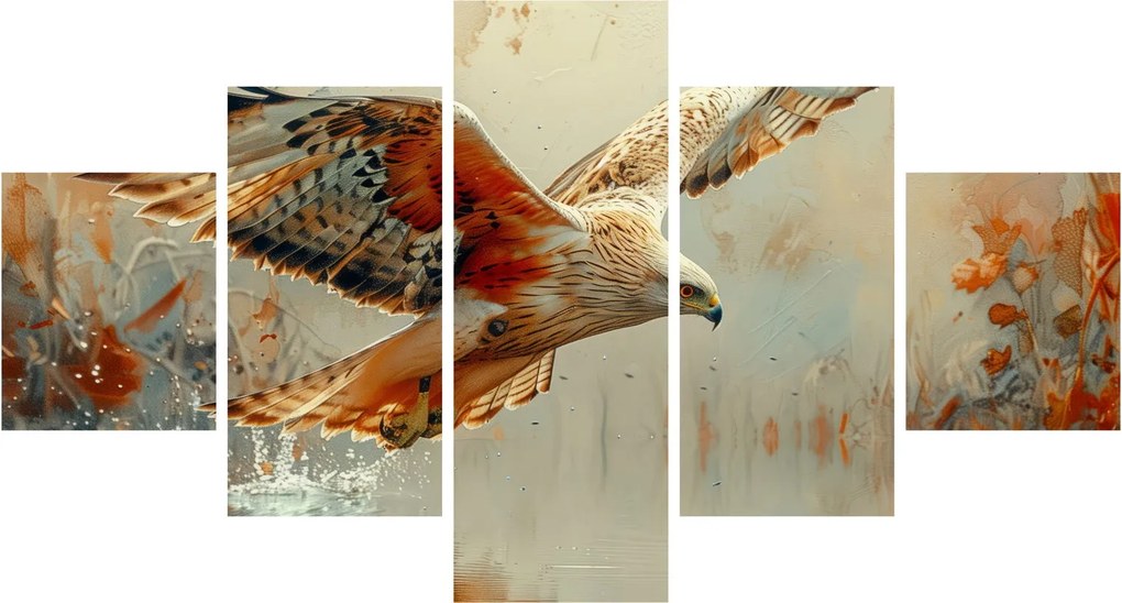Obraz - Ptak drapieżny (125x70 cm)