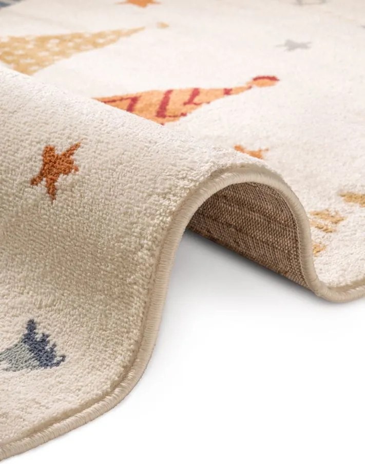 Dywan dziecięcy Adventures – Kolorowa Girlanda na kremowym tle 160 cm x 225 cm Atest Oeko-Tex