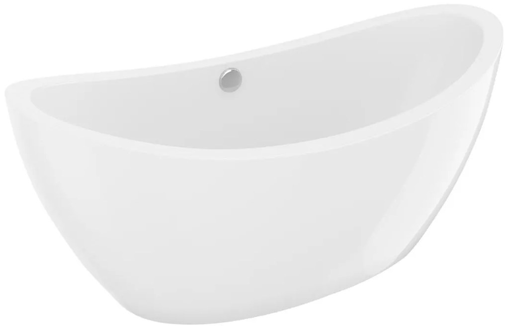 Wanna wolnostojąca designerska biała - 225 l - 170 x 83 x 77 cm - ALDA