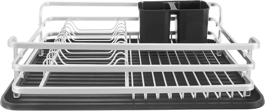 Czarno-biały metalowy ociekacz 43x32 cm Deluxe – Orion