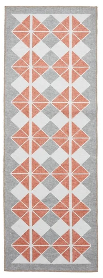 Pomarańczowo-szary chodnik odpowiedni do prania 61x170 cm Victoria Orange – Think Rugs