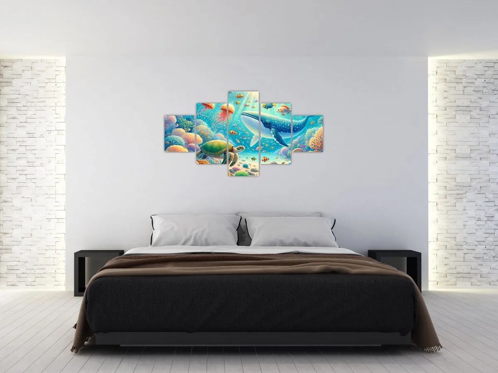 Obraz - Świat pod wodą (125x70 cm)