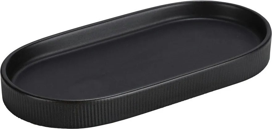 Czarny organizer łazienkowy ceramiczny Fablo – Wenko