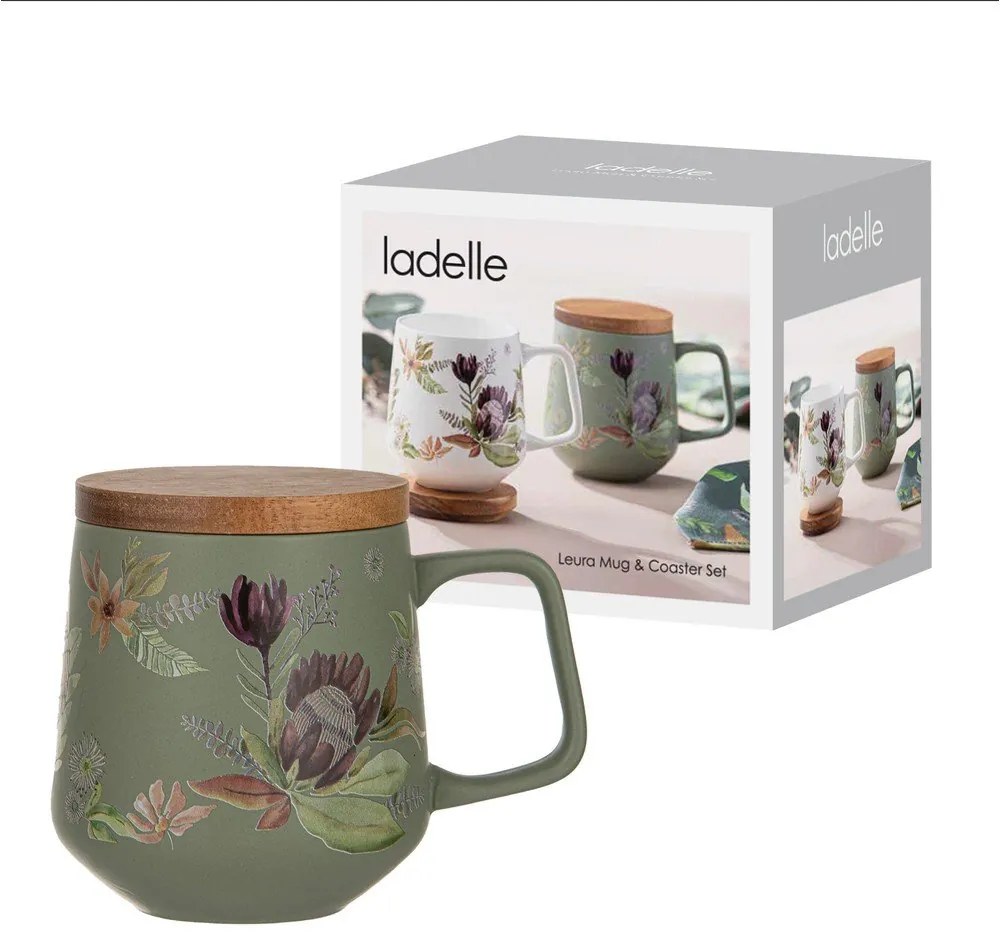 Zielony porcelanowy kubek 430 ml Leura – Ladelle